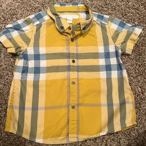 Toddler Boys Burberry Button Down Shirt 18M
